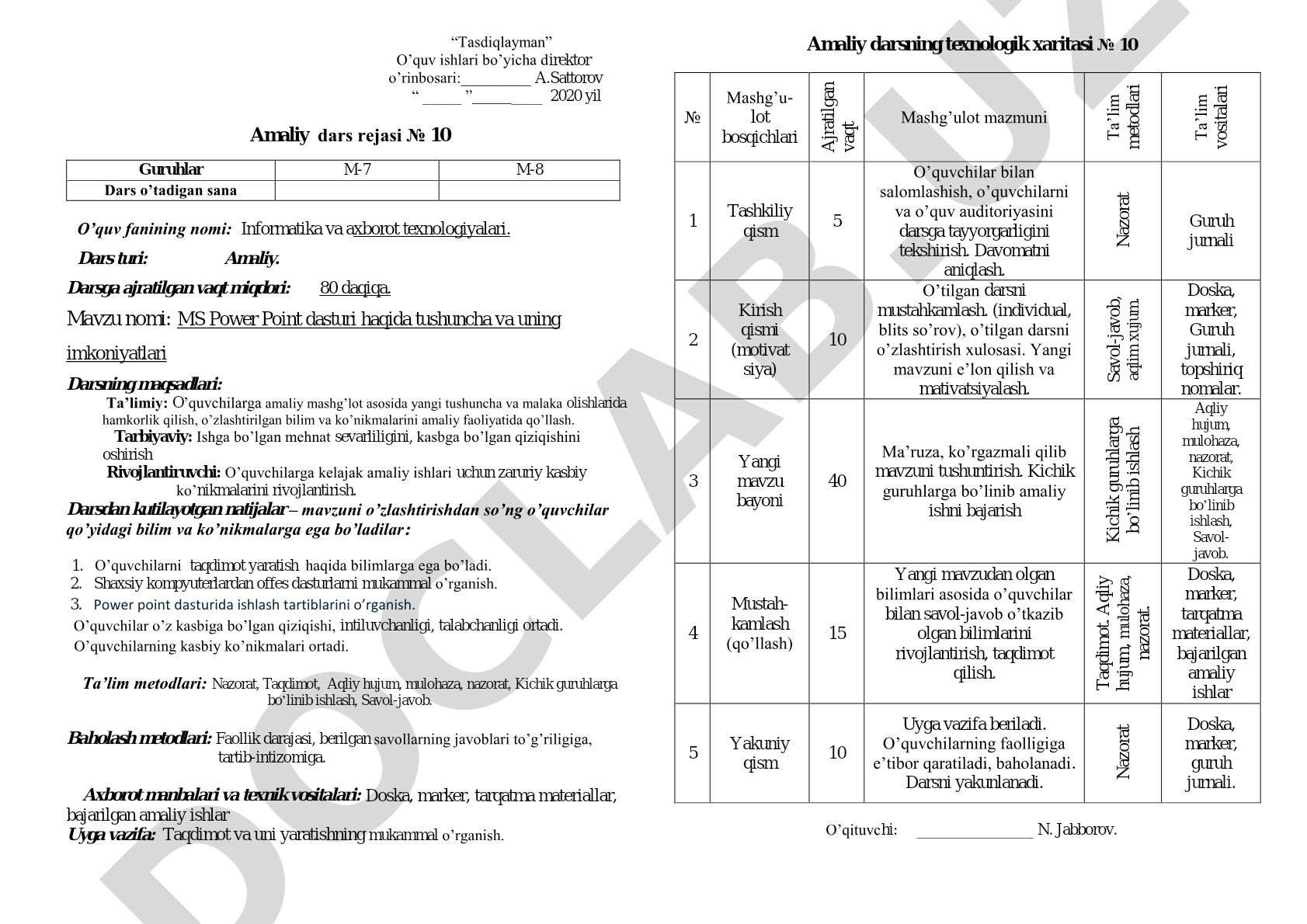 MS Power Point dasturi haqida tushuncha va uning imkoniyatlari