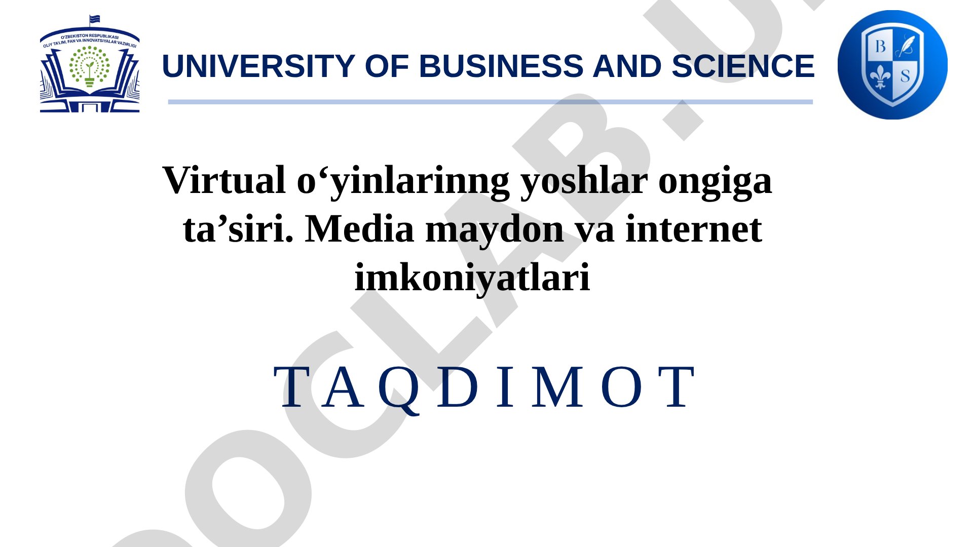 Virtual o‘yinlarinng yoshlar ongiga ta’siri. Media maydon va internet imkoniyatlari