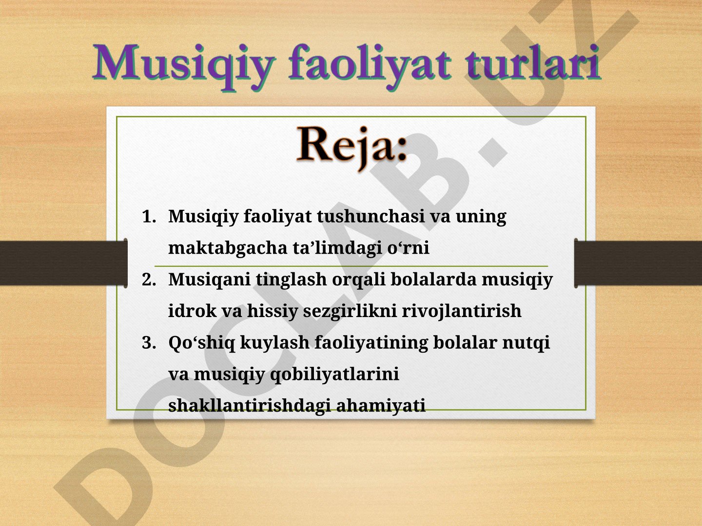 Musiqiy faoliyat tushunchasi va uning maktabgacha ta’limdagi o‘rni