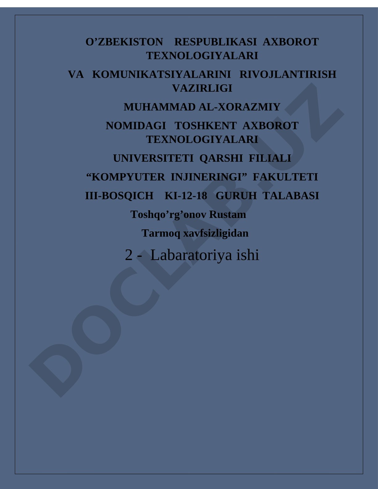 Tarmoqlarni qism tarmoqlarga ajratish