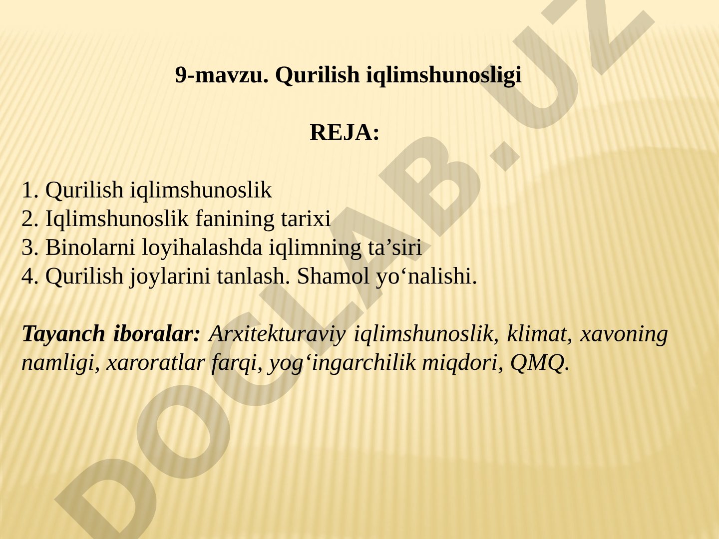 Qurilish iqlimshunosligi