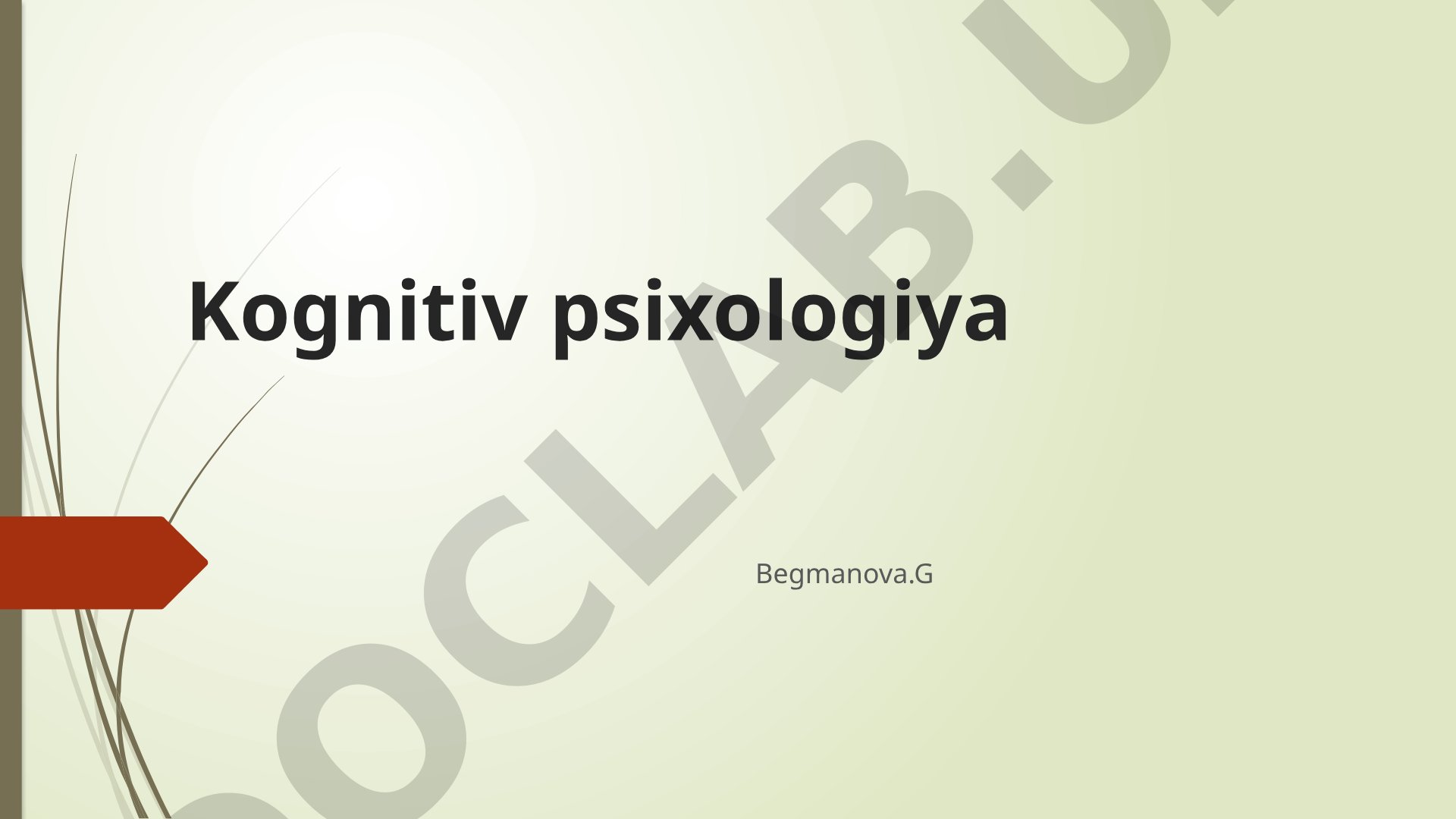 Kognitiv psixologiya