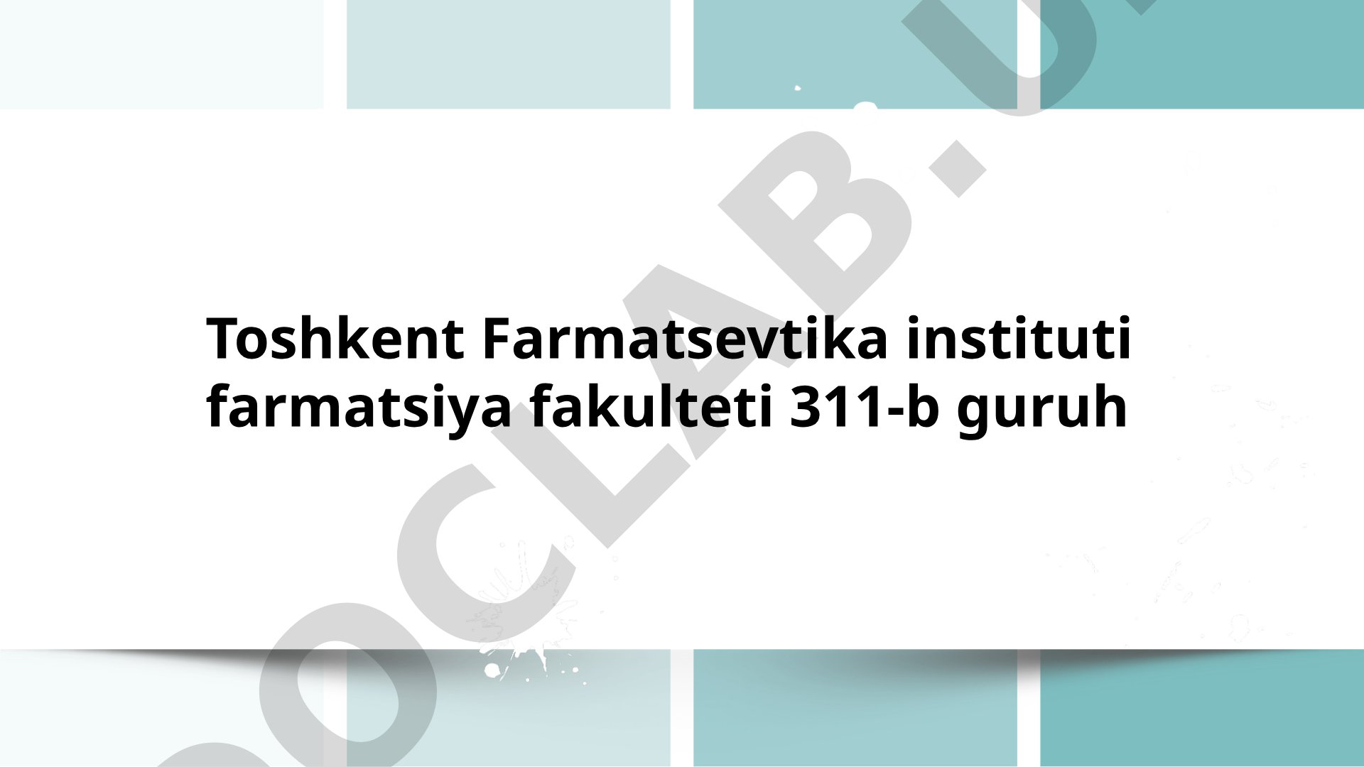 Rutin miqdorini aniqlashda YuSSX usulidan foydalanish