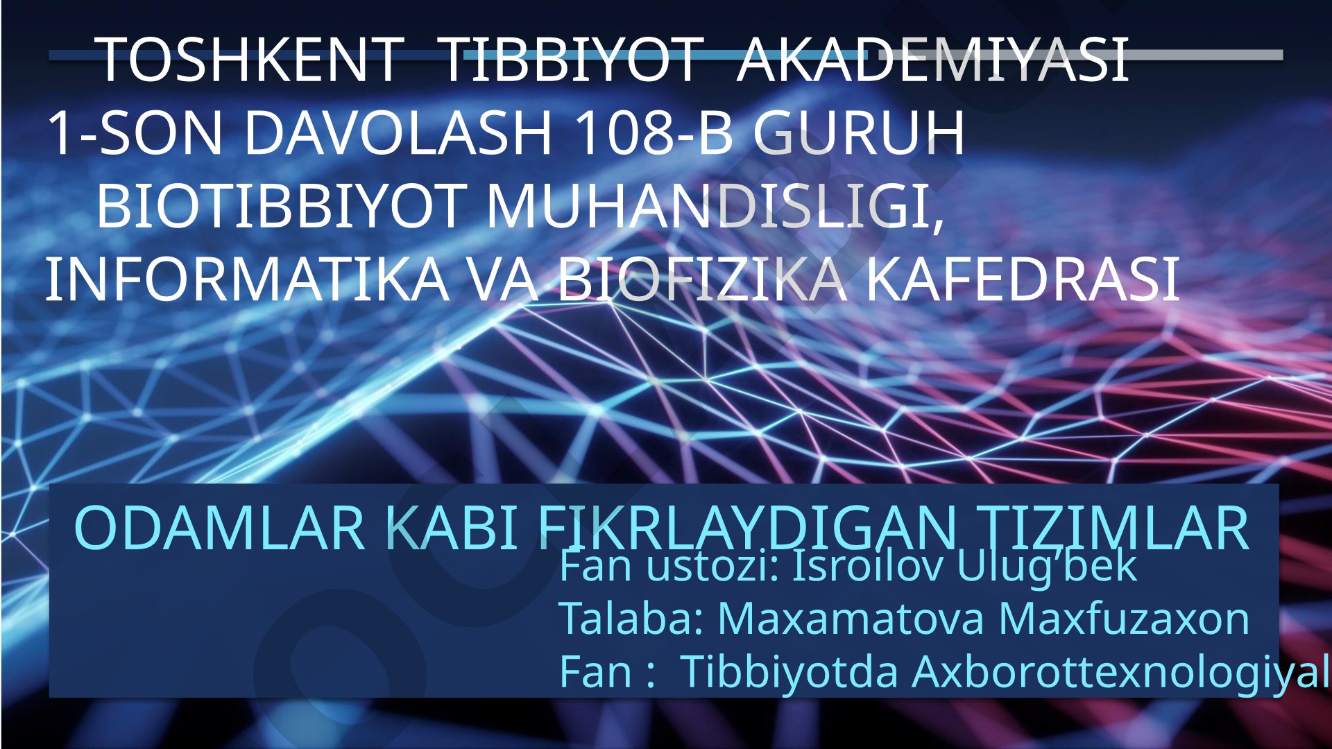 Odamlar kabi fikrlaydigan tizimlar