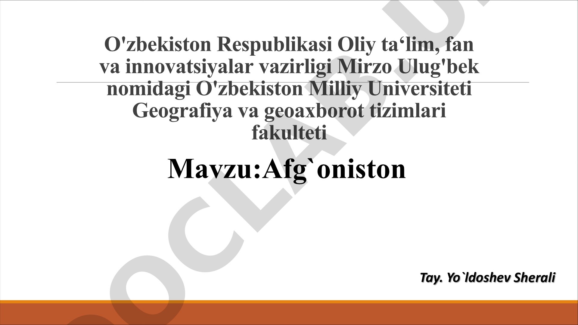 Afg'oniston