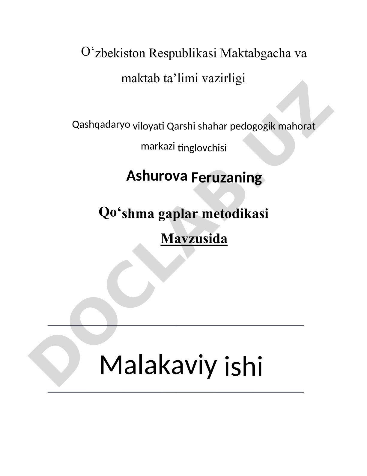 Qo‘shma gaplar metodikasi