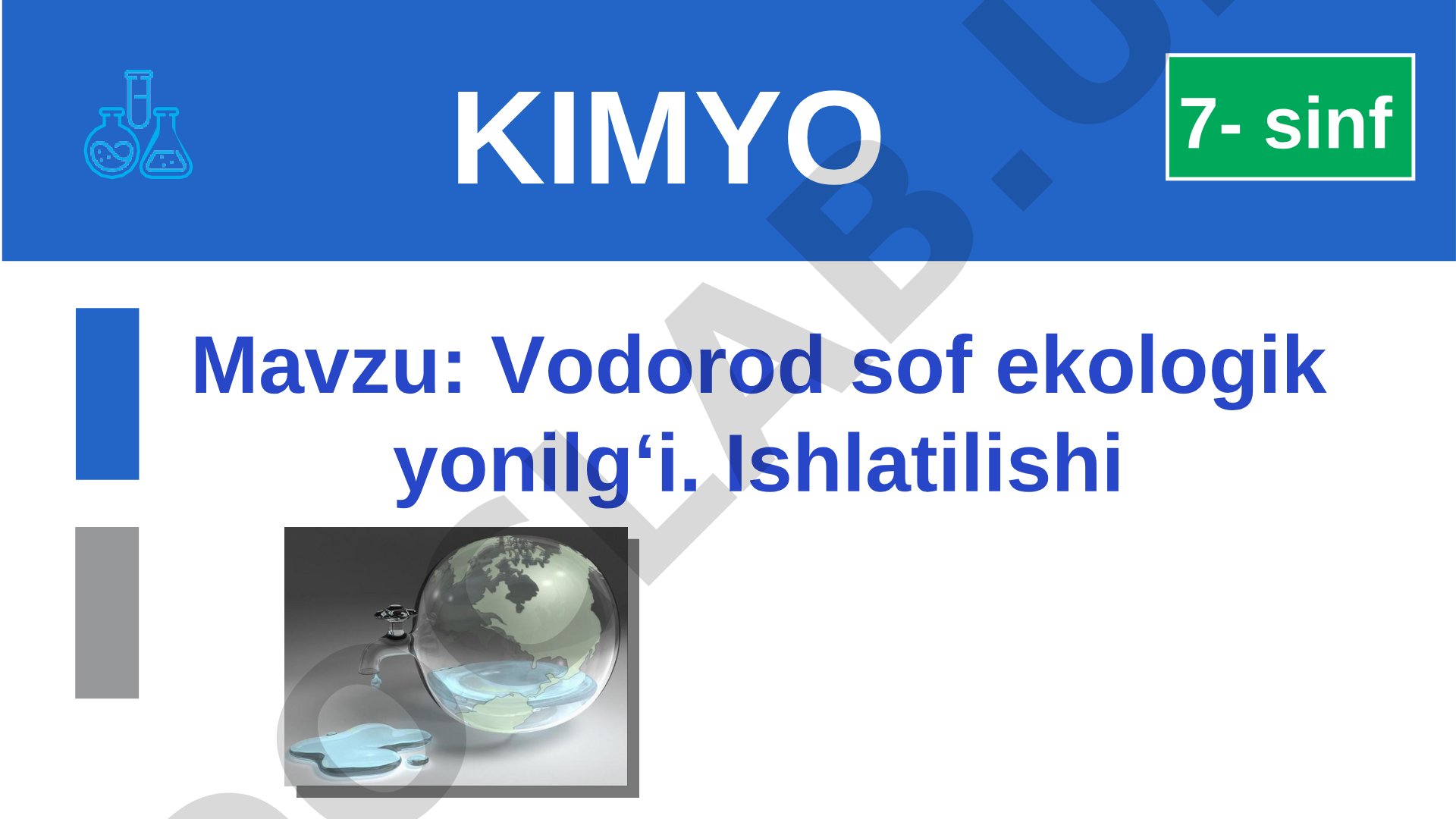 Vodorod sof ekologik yonilg‘i