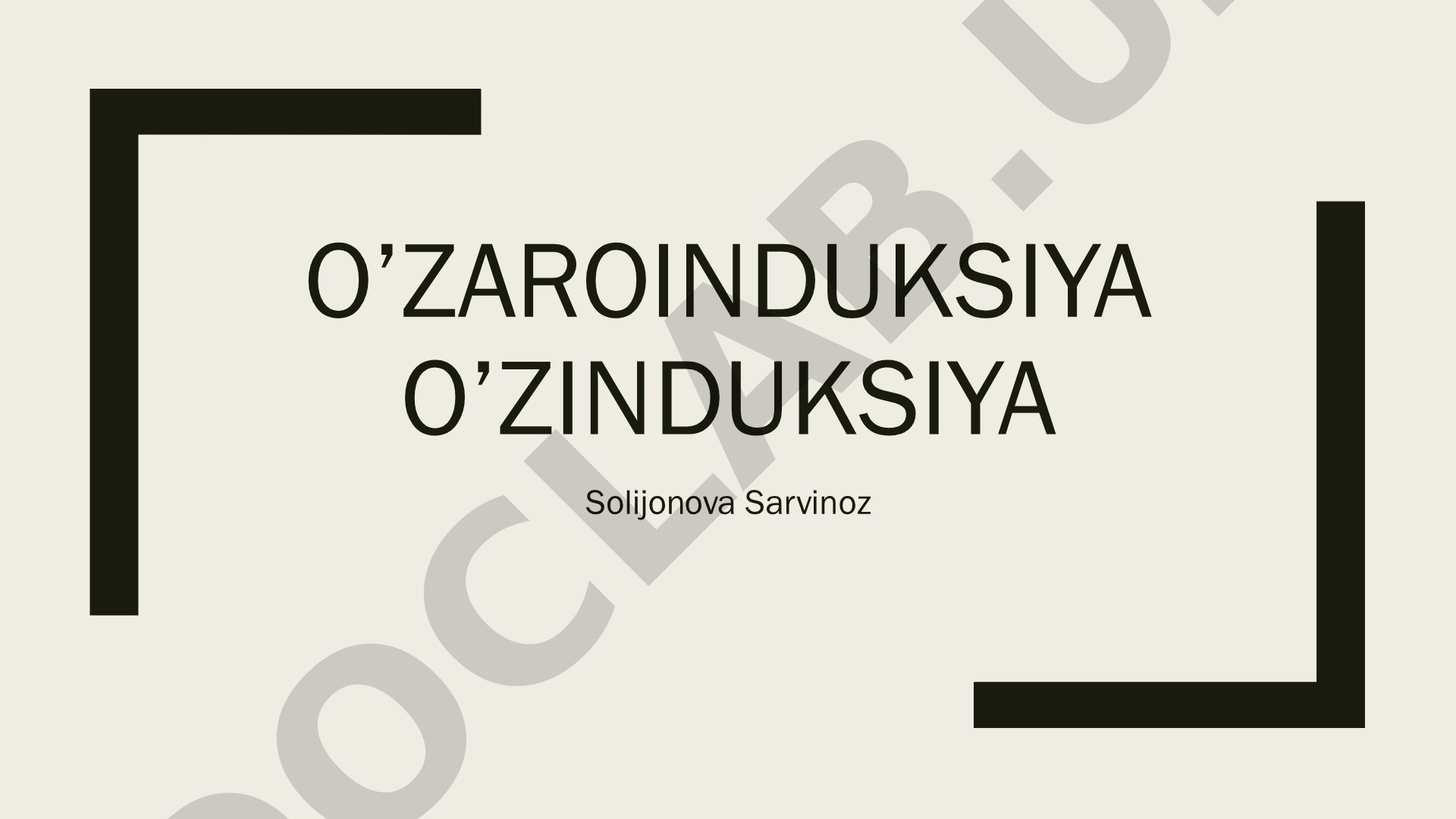 O’zaro induksiya va o’zinduksiya qonunlari, formulalari va amaliy qo’llanilishi