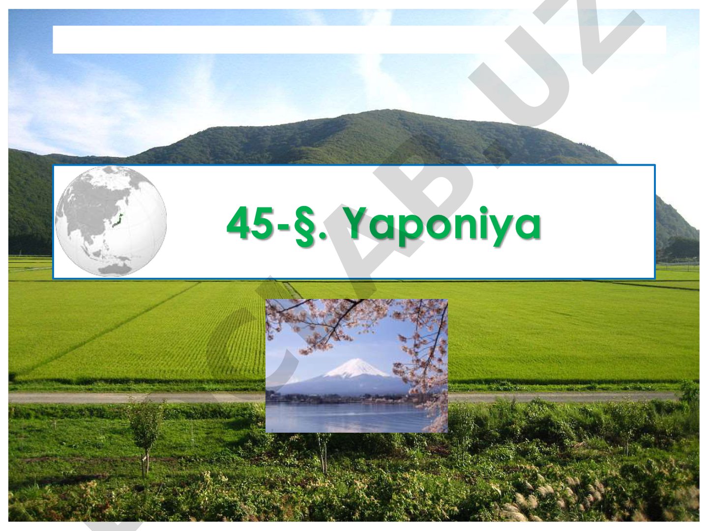 Yaponiya: geografiyasi, aholisi va siyosiy tuzumi