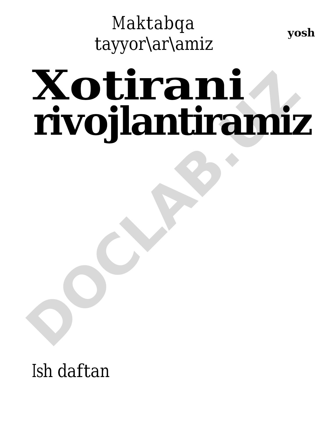 Xotirani rivojlantiramiz