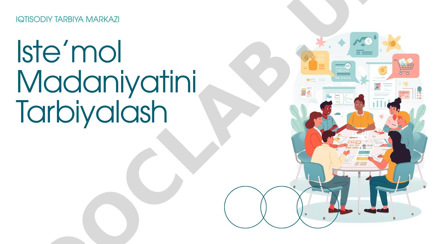 O'quvchilarda iste'mol madaniyatini tarbiyalash