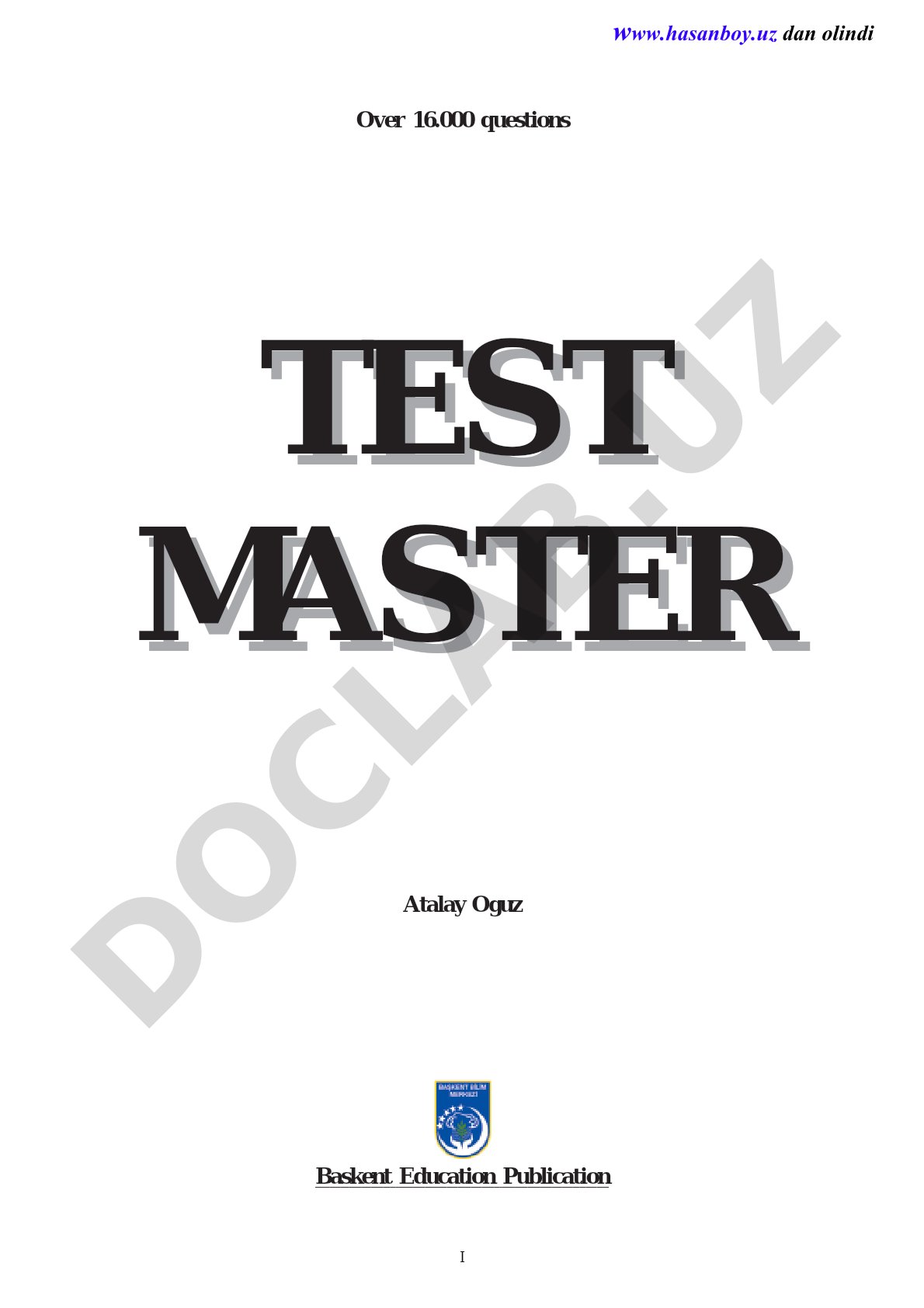 Test Master Grammar Book 1