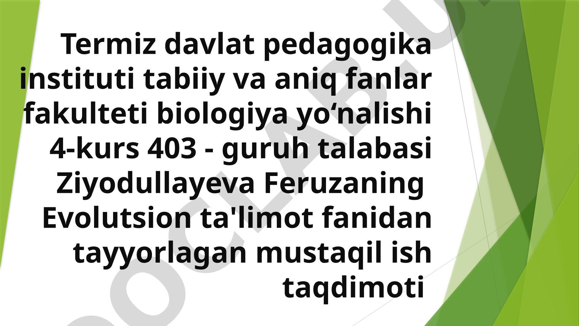 XIX asrning birinchi yarmida evolutsion ta'limot yaratilishiga olib kelgan ilmiy va ijtimoiy siyosiy shart sharoitlar