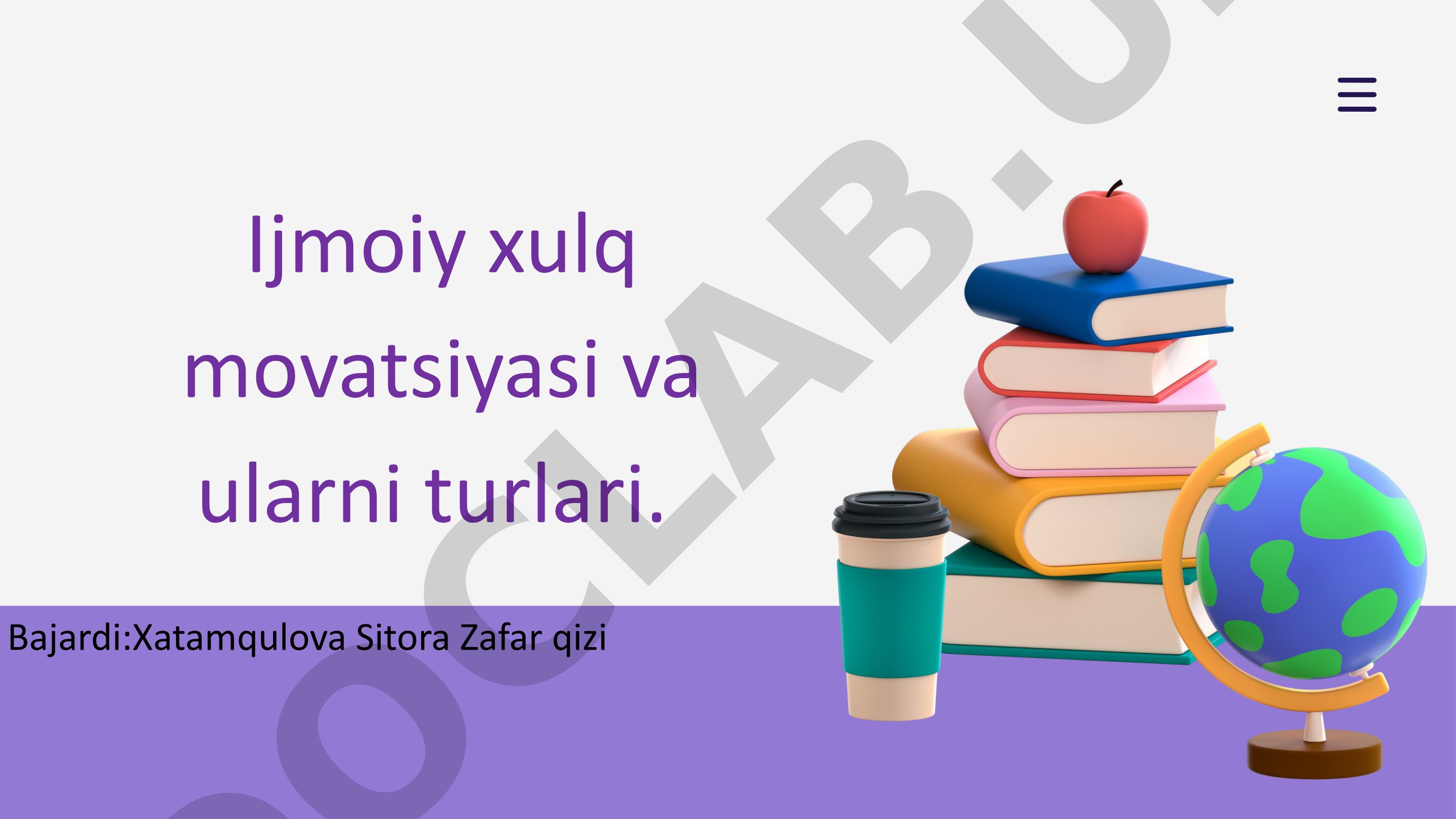 Ijtimoiy xulq motivatsiyasi va ularni turlari
