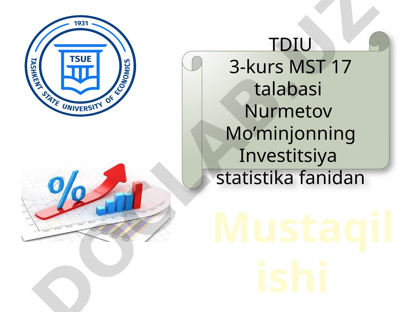 Investitsiyalarni iqtisodiy samaradorlik nuqtai nazaridan baholash