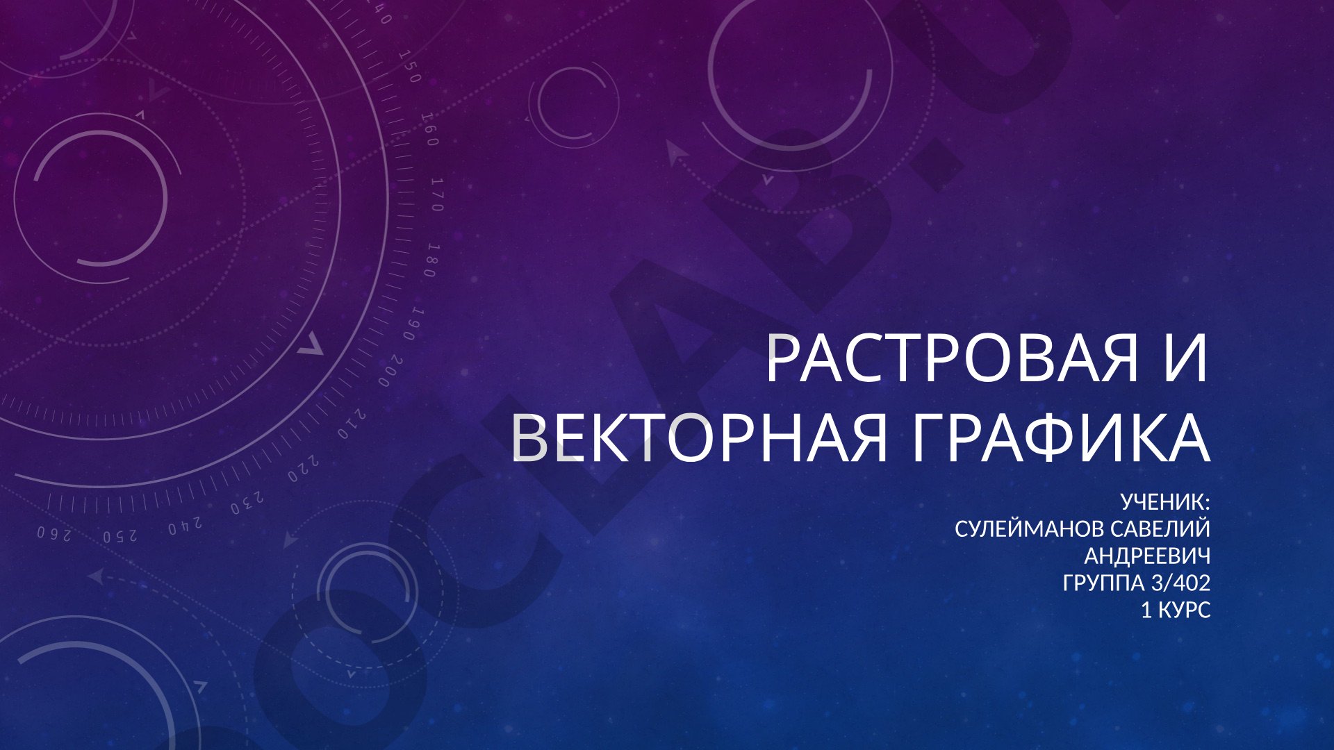 Растровая и векторная графика