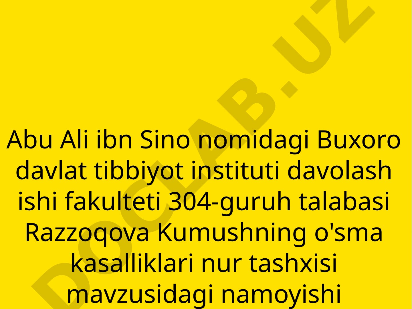 O'sma kasalliklari nur tashxisi
