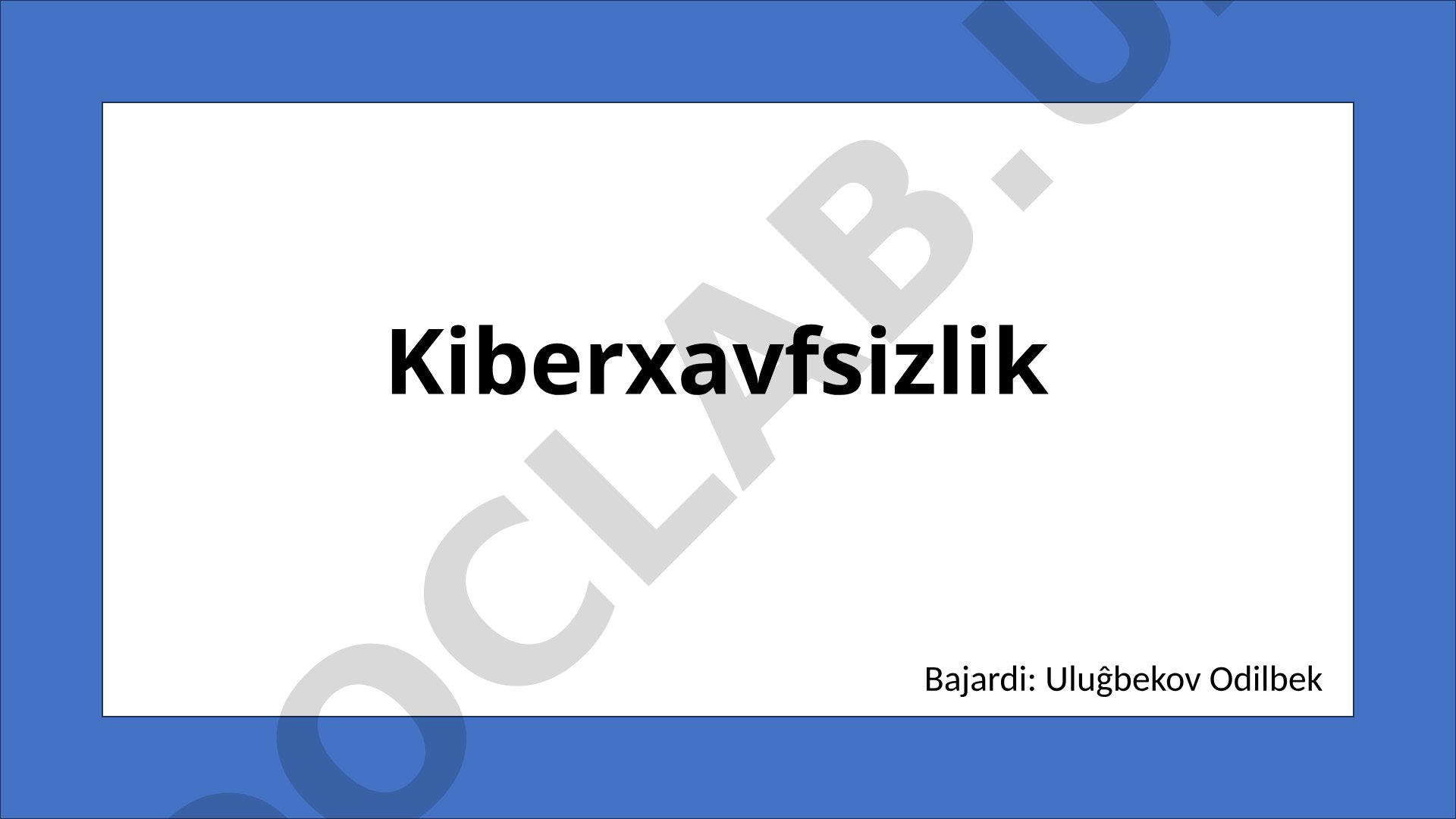 Kiberxavfsizlik tarixi