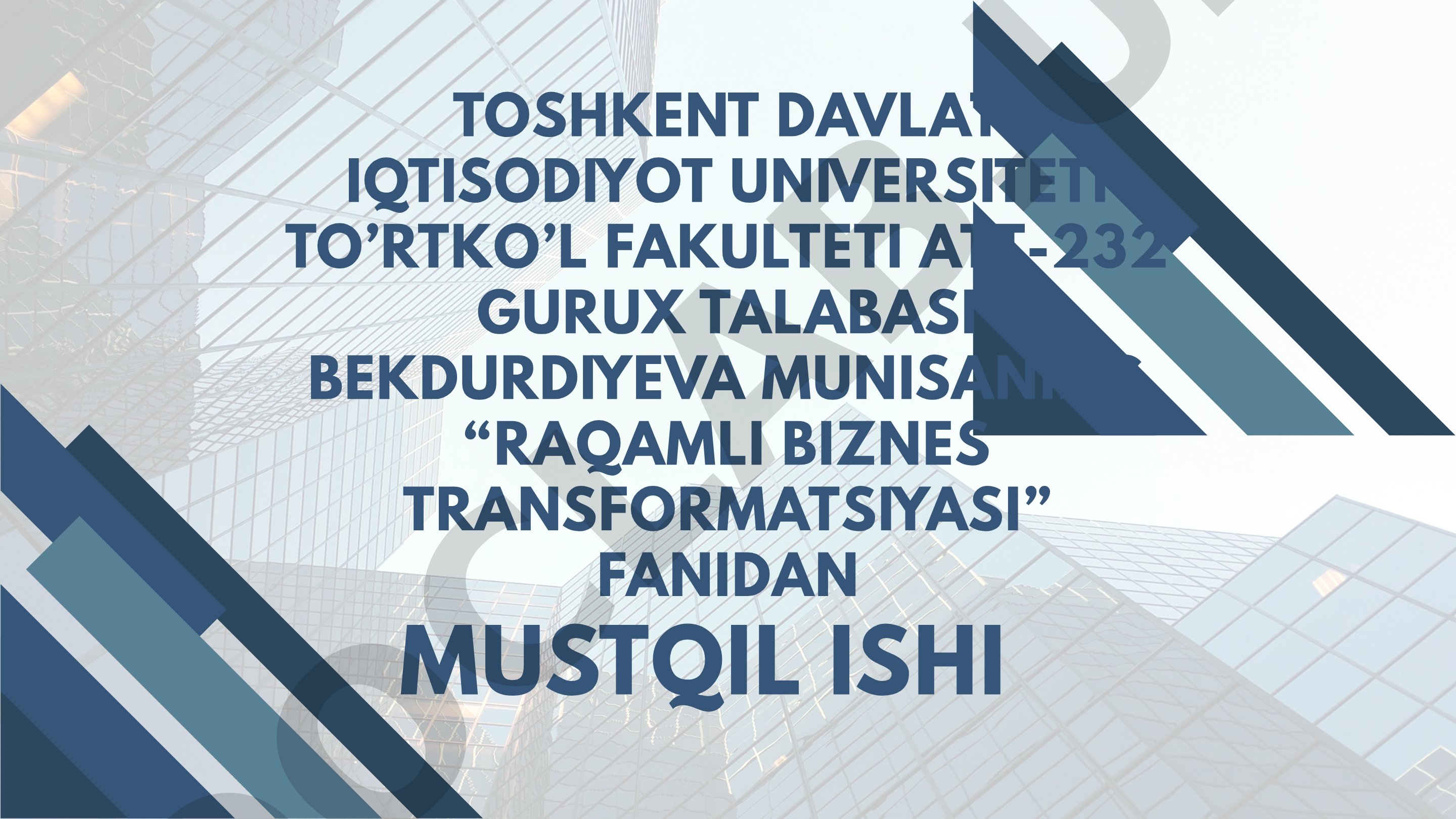 Sun’iy intellektning biznes faoliyatiga ta’siri