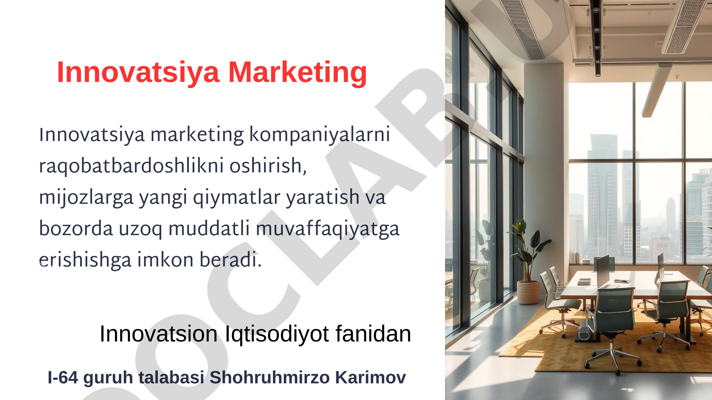 Innovatsiya marketingi