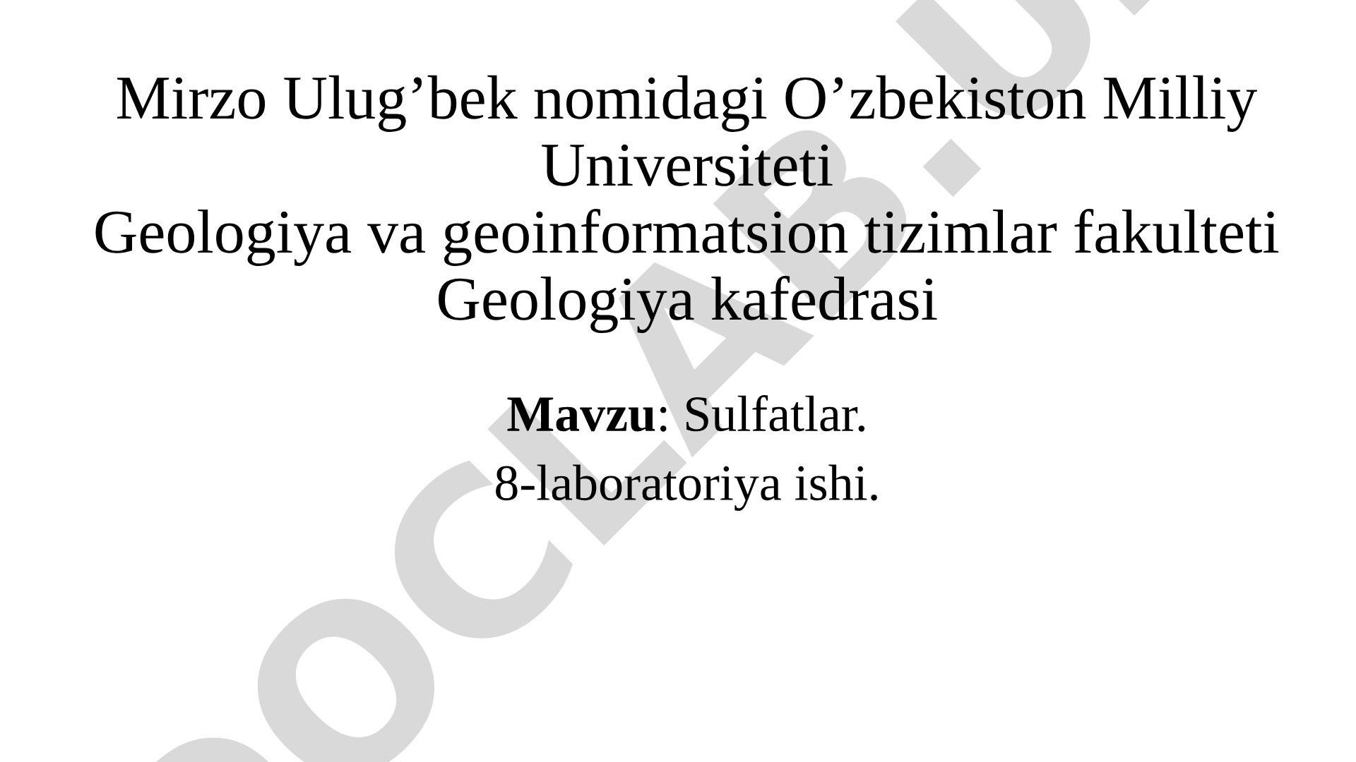 Sulfatlar