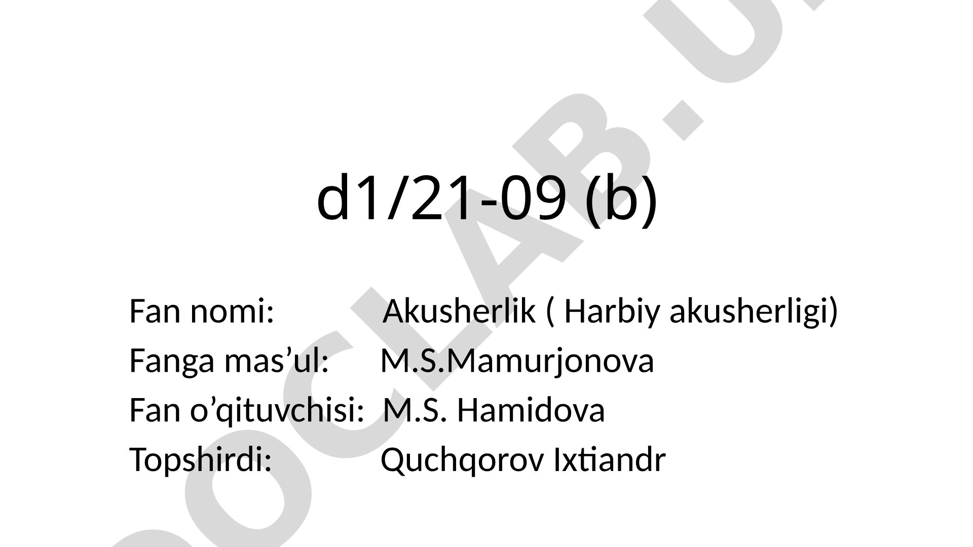 Infeksiya yuqqan homilador ayollarni olib borish. Fetoplasentar yetishmovchilik haqida tushuncha, uning asoratlari