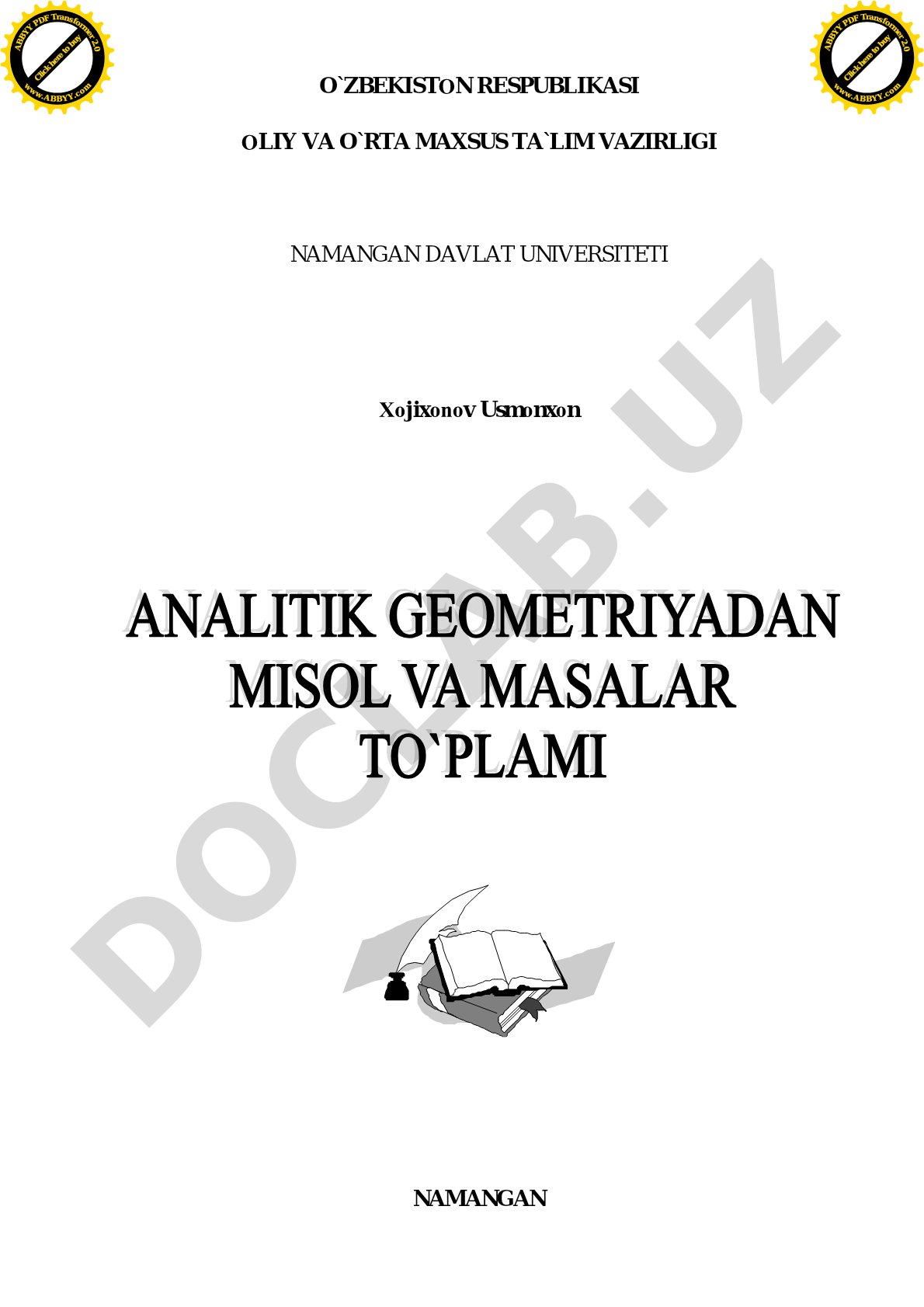 Matematikadan masala va mashqlar