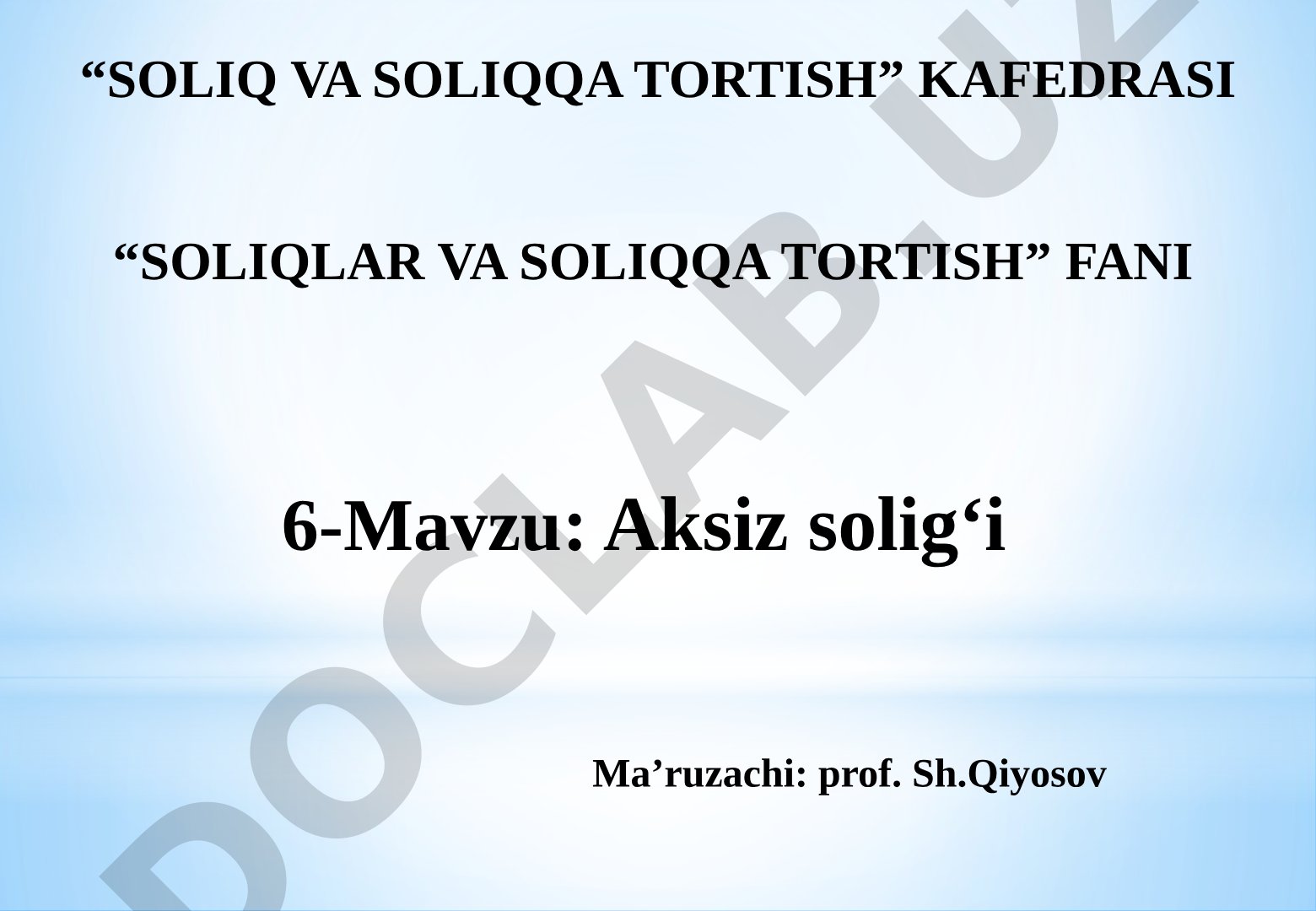 Aksiz solig‘i