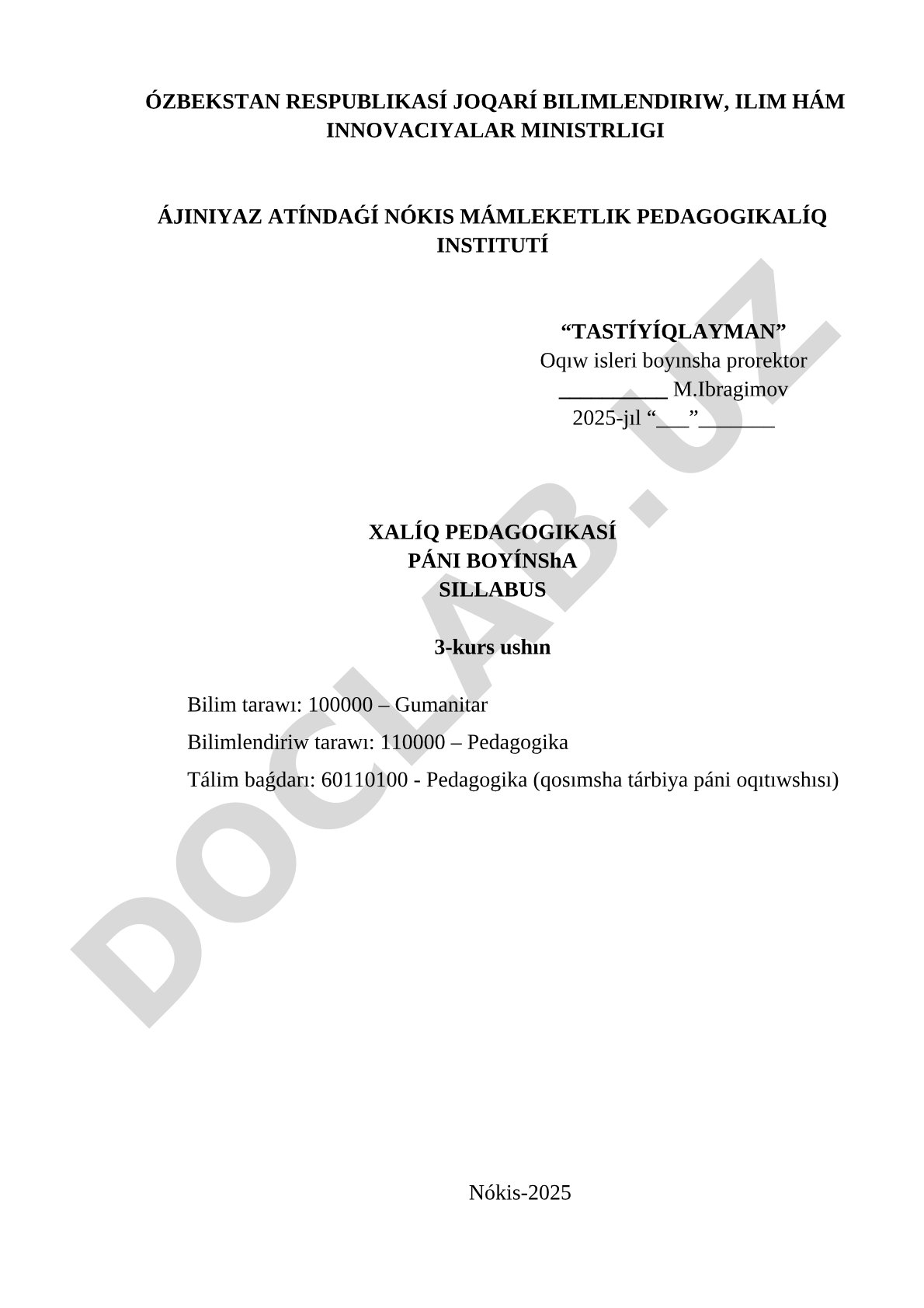 Xalıq pedagogikası