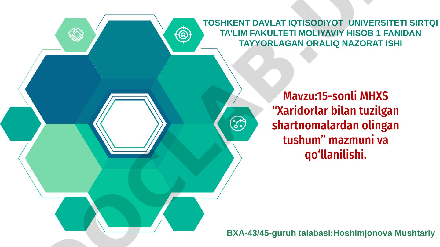 15-sonli MHXS “Xaridorlar bilan tuzilgan shartnomalardan olingan tushum” mazmuni va qo‘llanilishi