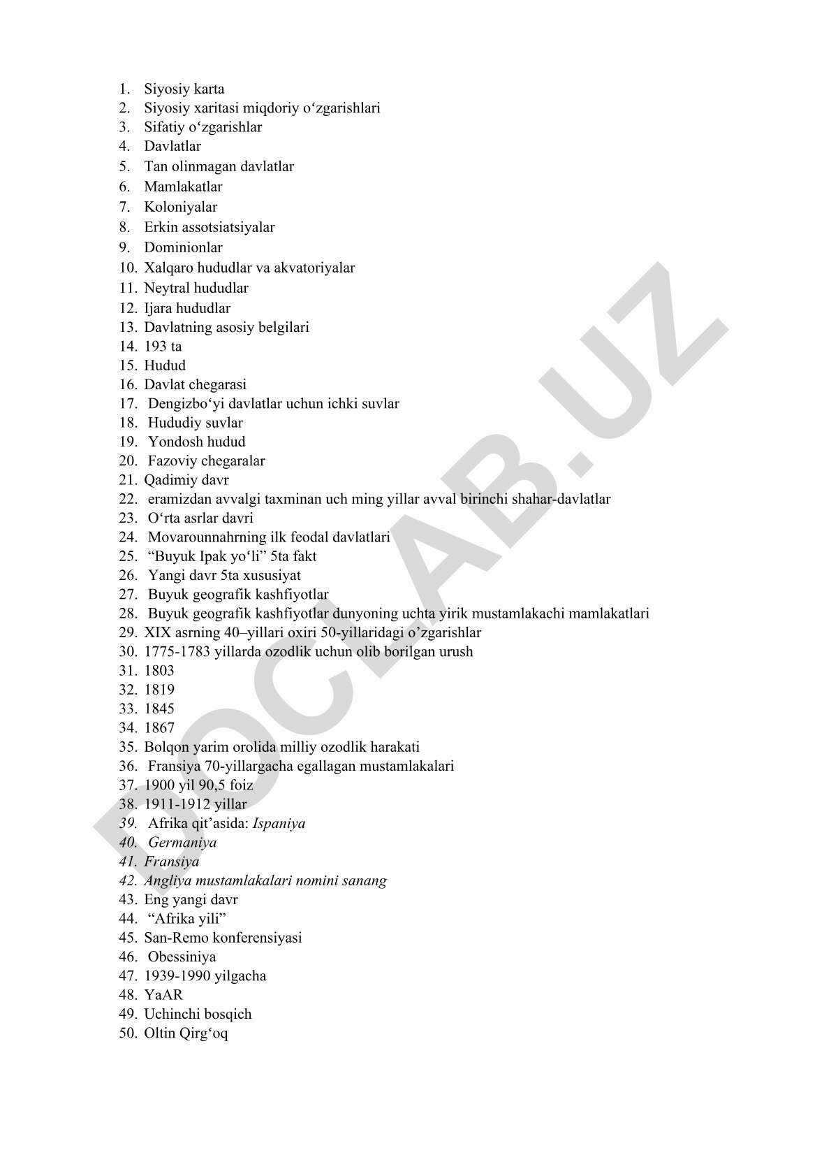 Siyosiy kartografiya va davlat tuzilmalari tarixi