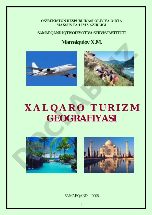 Xalqaro turizm geografiyasi