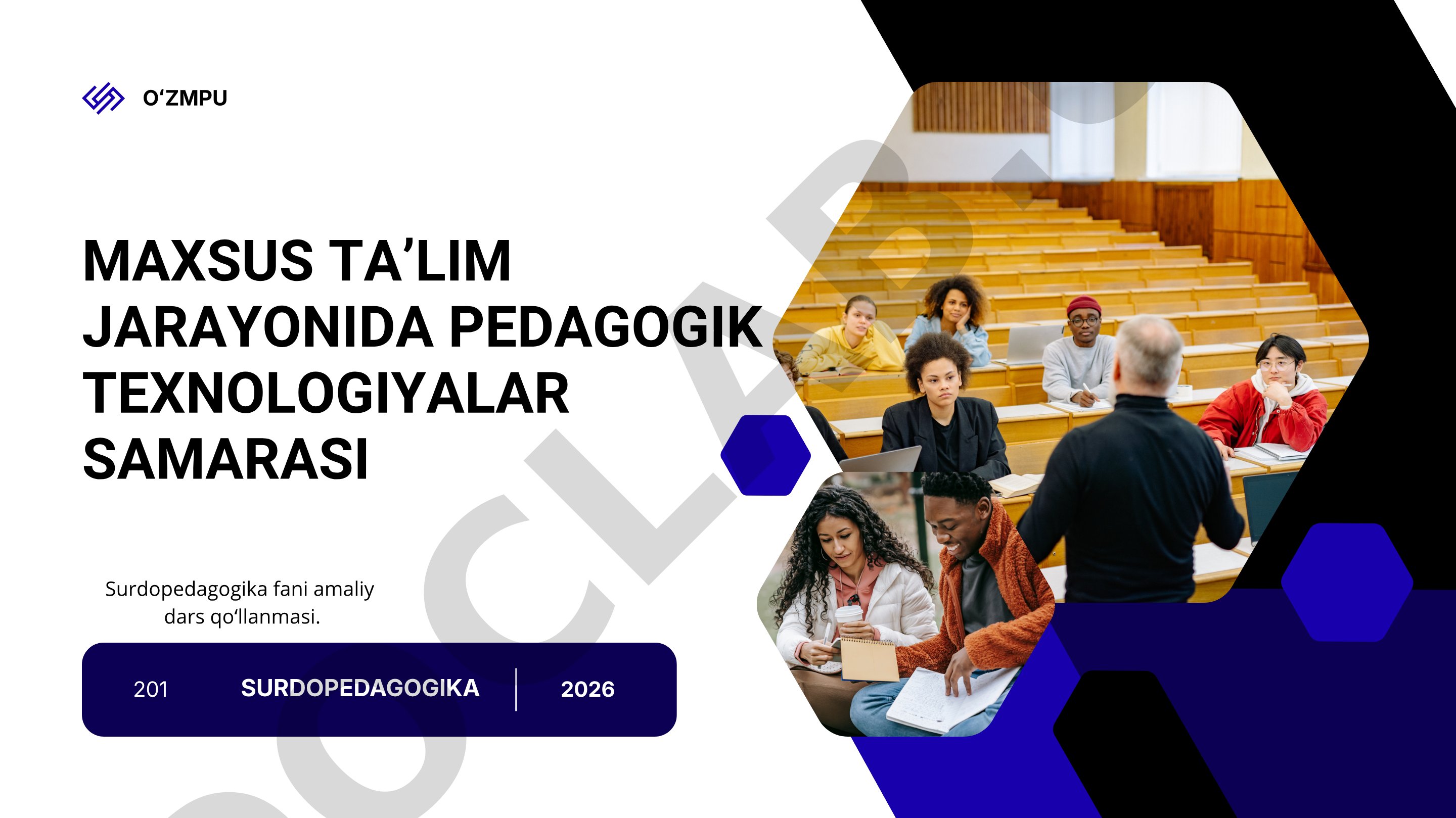 Maxsus ta’lim jarayonida pedagogik texnologiyalar samarasi