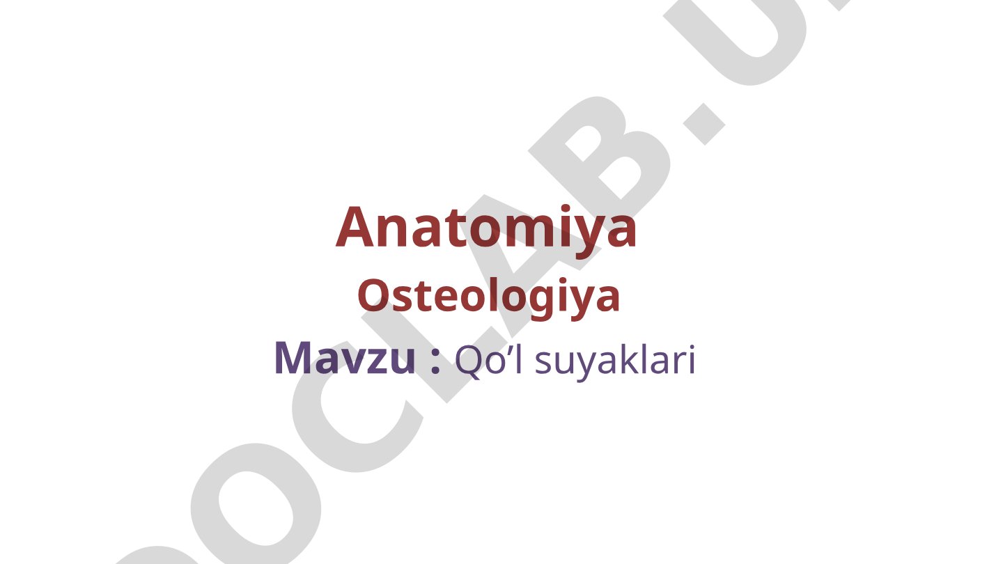 Qo’l suyaklari