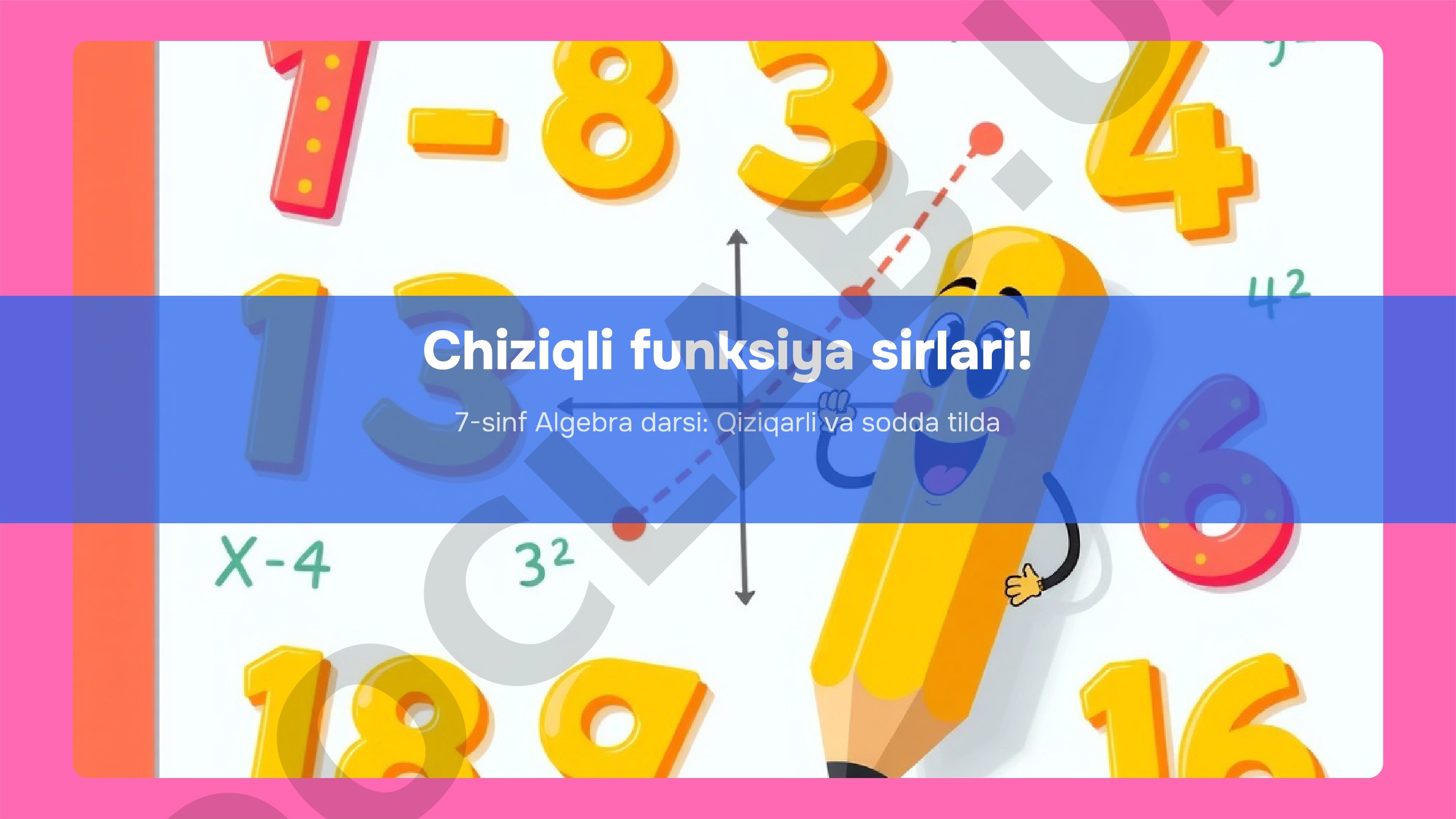 Chiziqli funksiya sirlari
