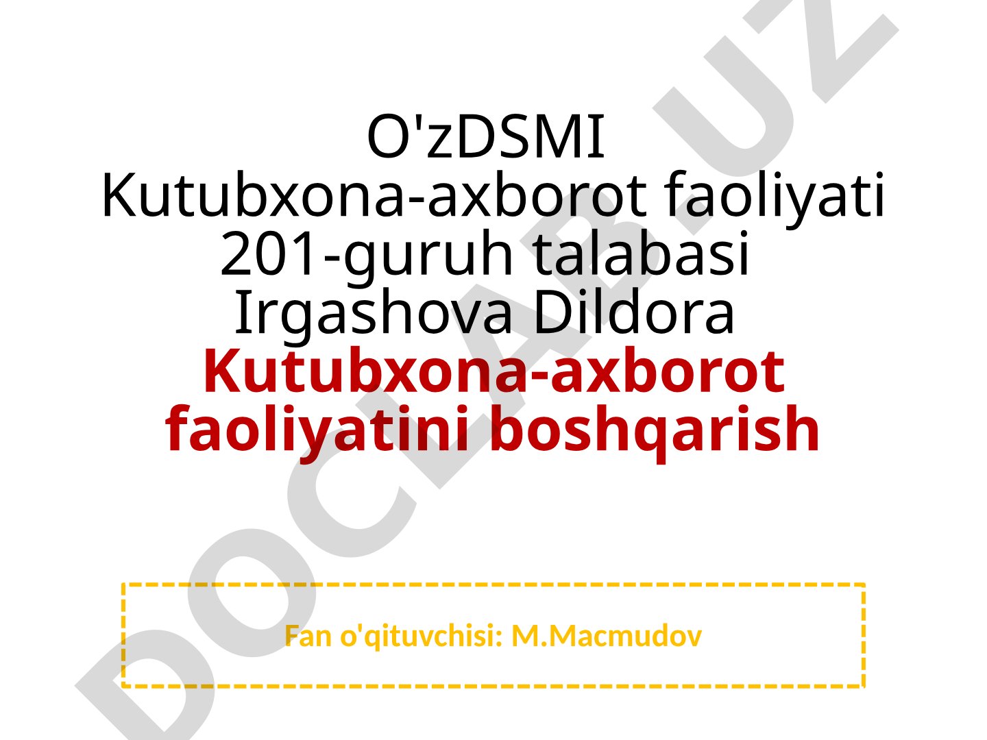 Statistikaning maqsadi, ahamiyati va boshqaruvdagi o'rni, asosiy ko'rsatkichlar