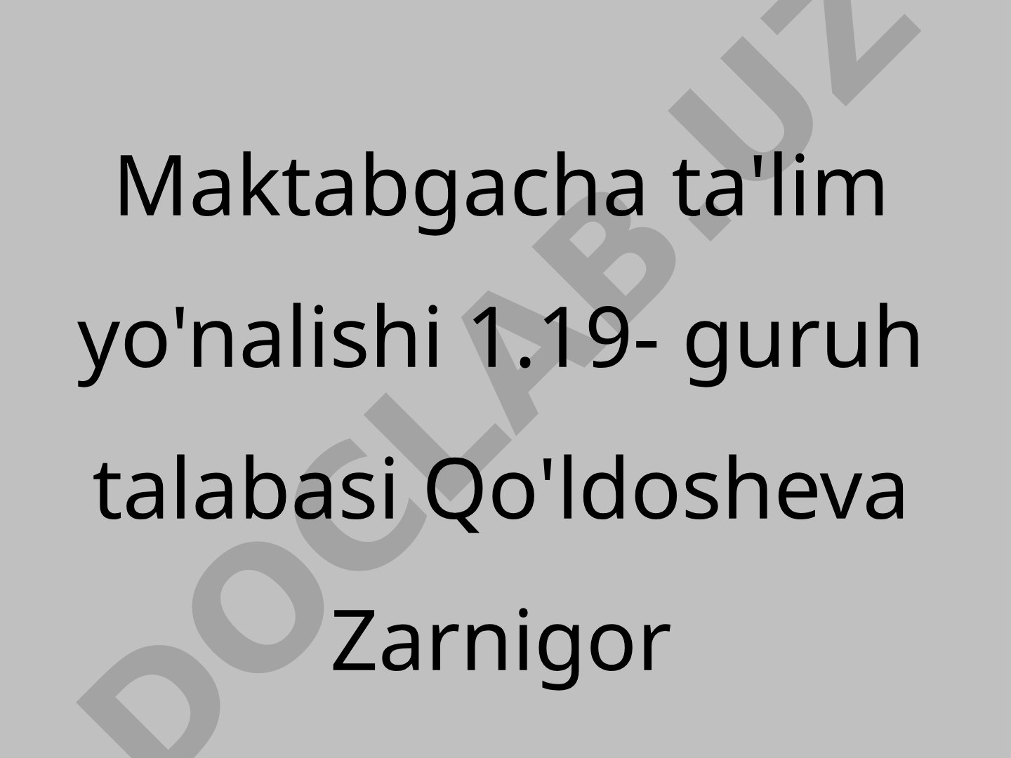 P. Ya. Galperin nazariyasi bo'yicha bilimlarni o'zlashtirish jarayoni 2 ta metod orqali tahlil qilish