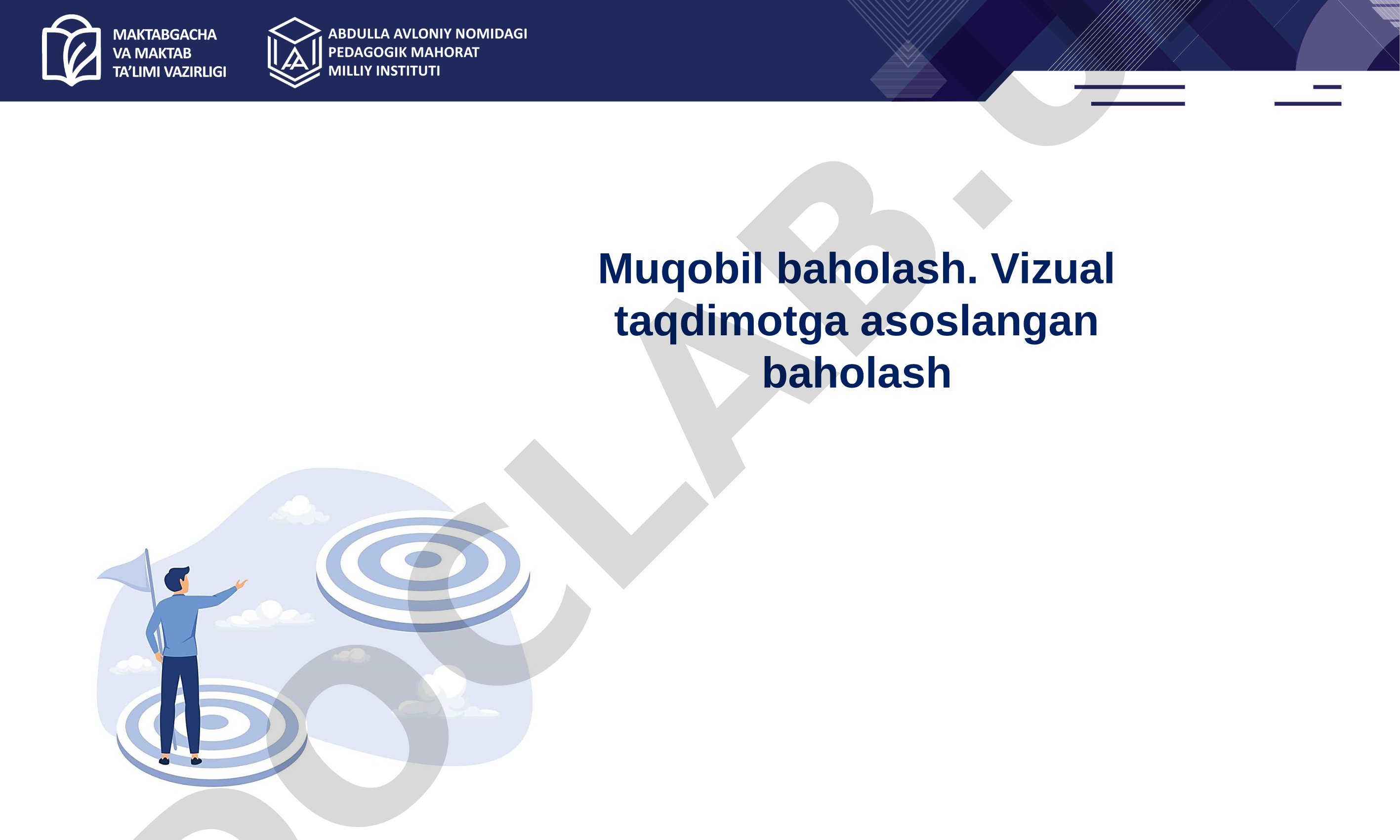 Muqobil baholash: vizual materiallar asosida