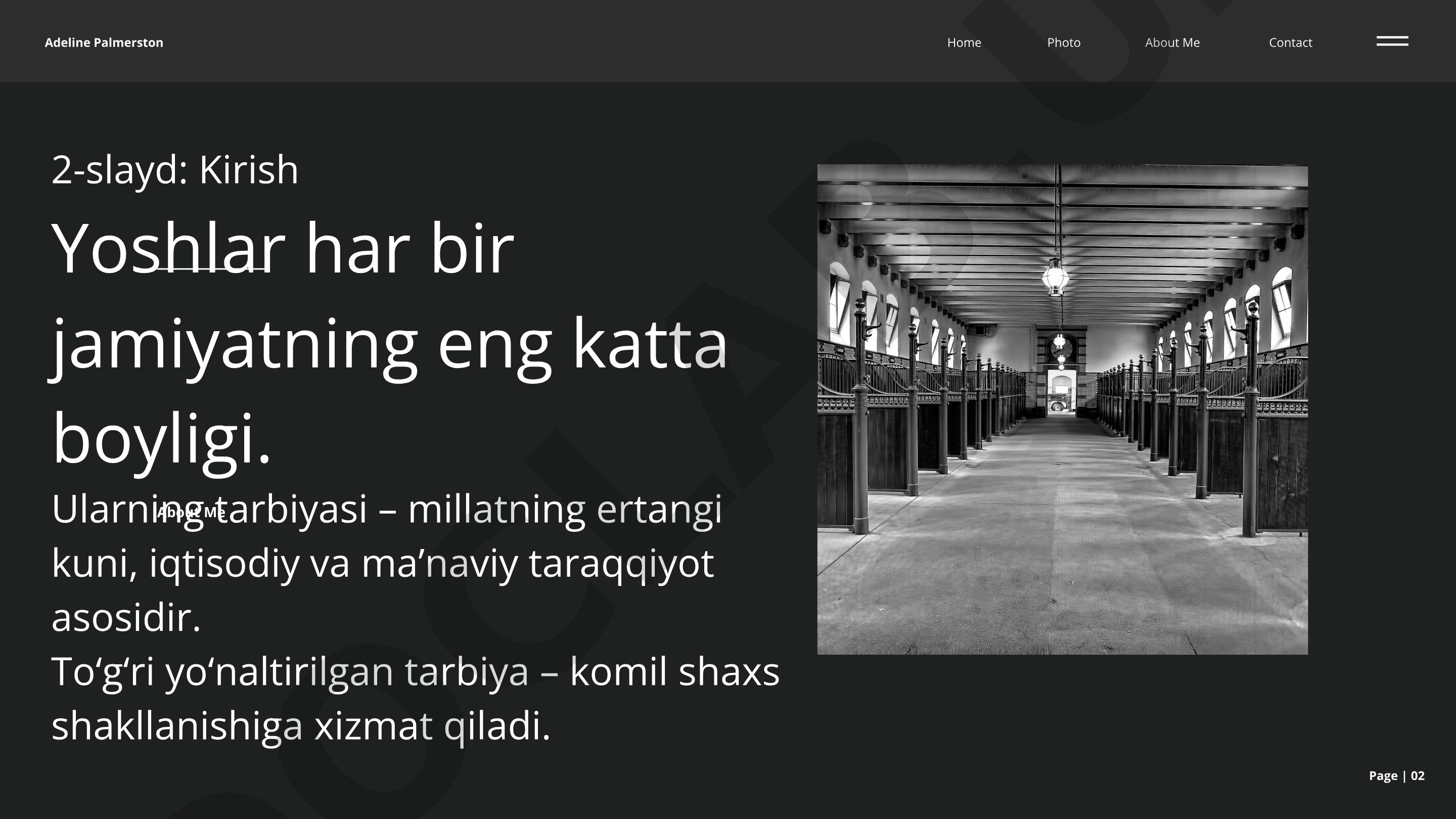 Yoshlar tarbiyasi – kelajak bunyodkorlarini voyaga yetkazish