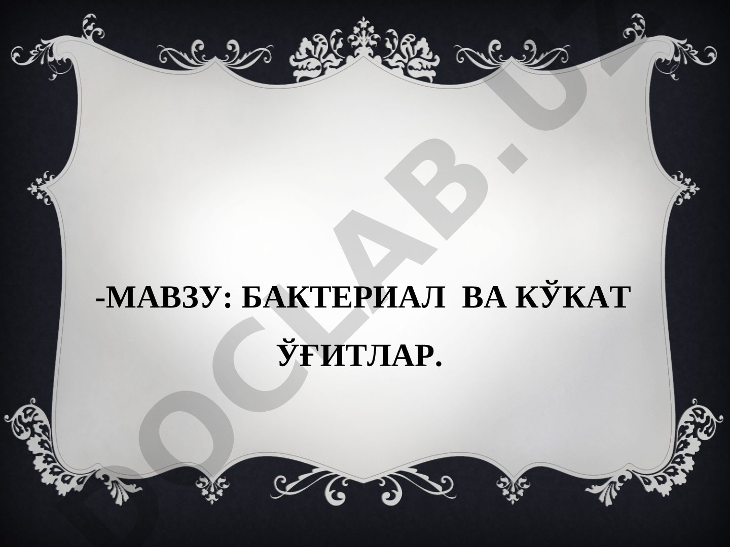 Бактериал ва кўкат ўғитлар