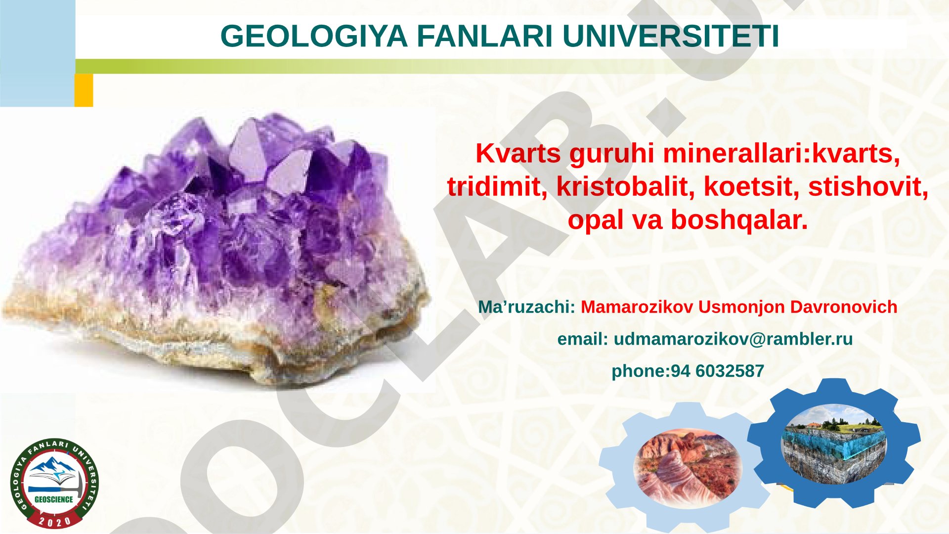Kvarts guruhi minerallari