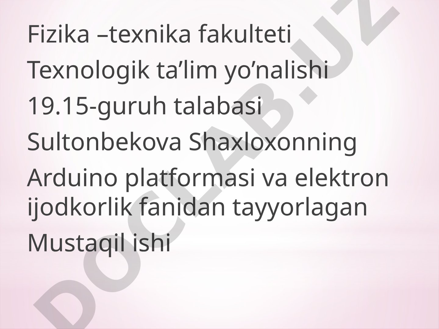Arduino (IDE) dasturini o'rnatish va ishga tushirish