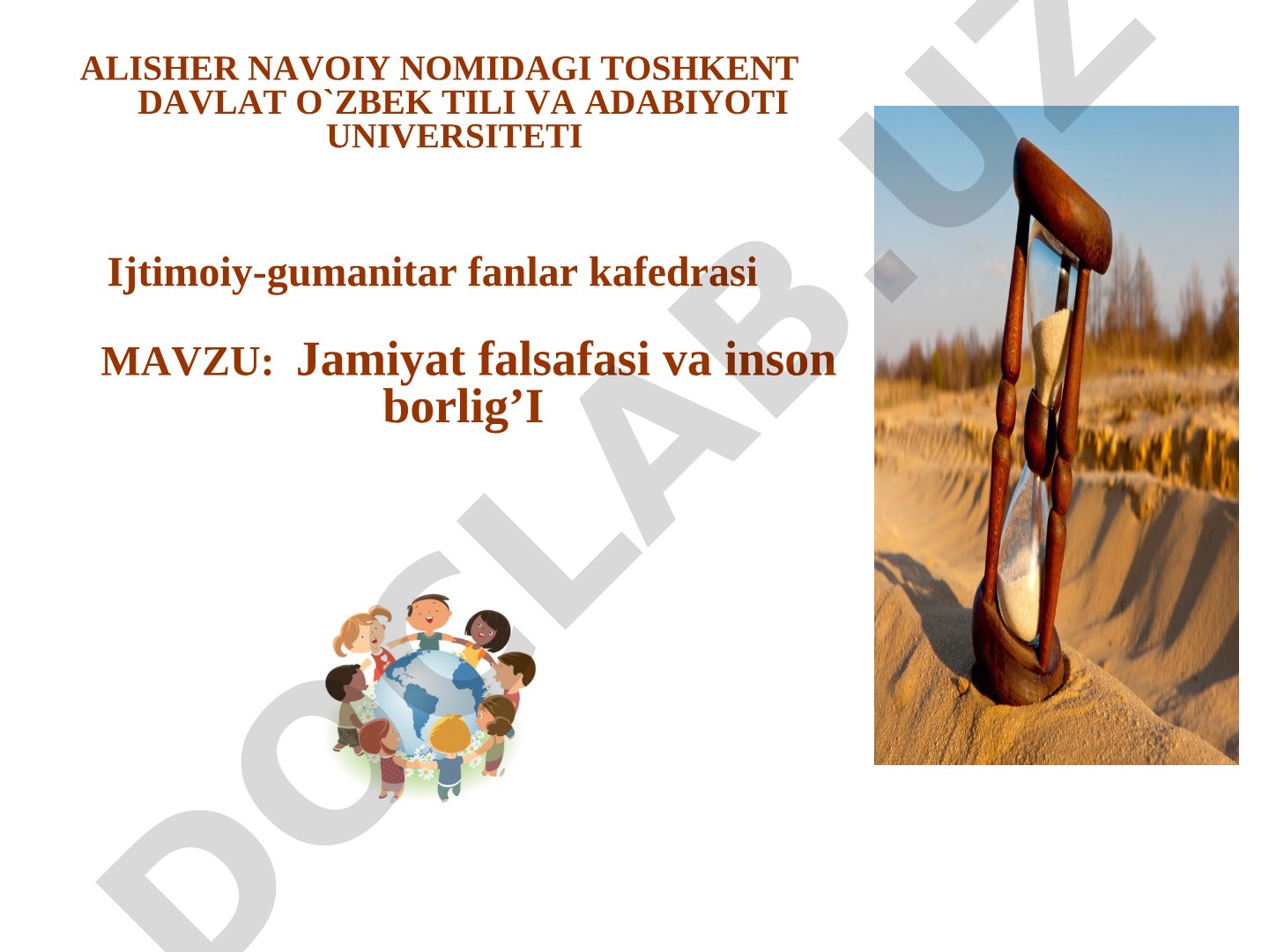 Jamiyat falsafasi va inson borlig'i