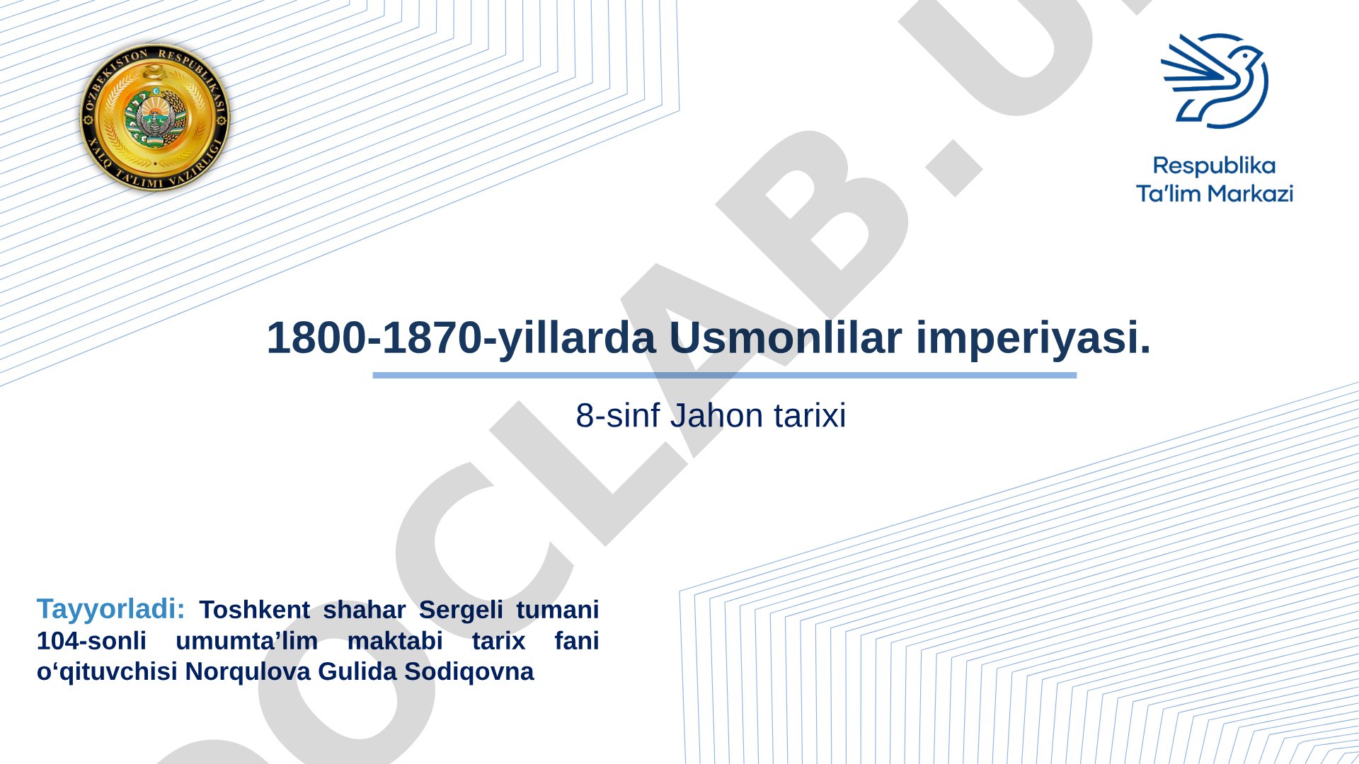 1800-1870-yillarda Usmonlilar imperiyasi