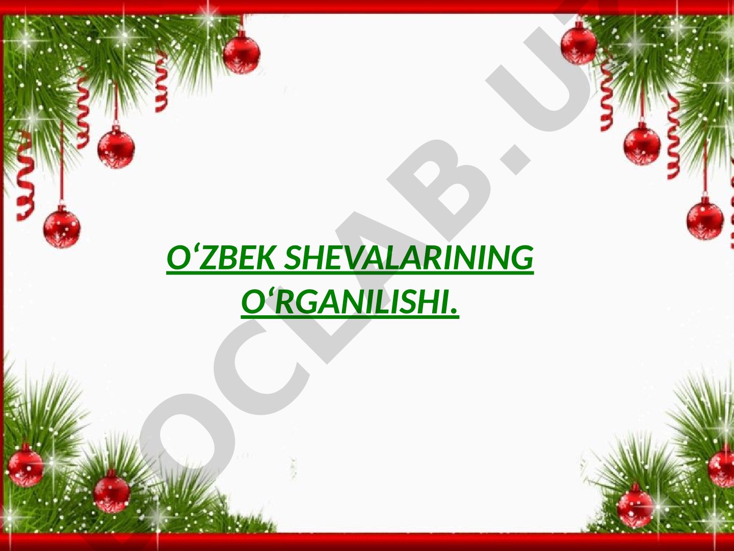 O‘zbek shevalarining tarqalishi, o‘rganilishi va tarixi haqida