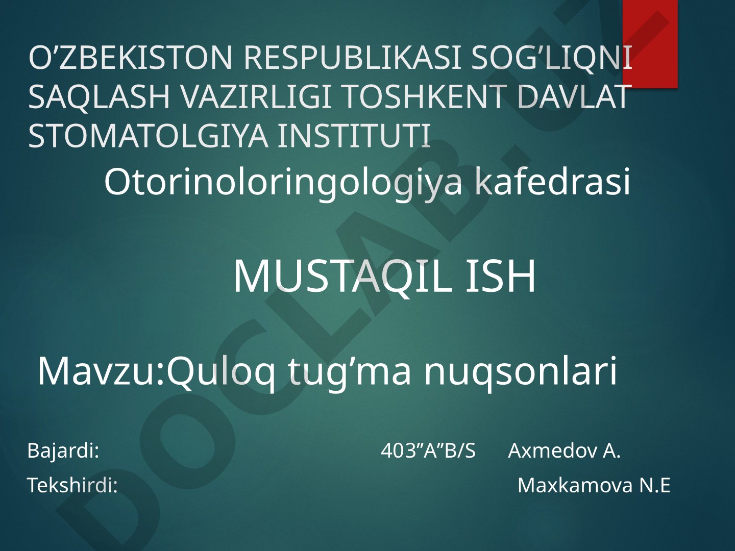 Tashqi quloqning tug'ma nuqsonlari, jumladan makrotiya, mikrotiya va anotiya haqida