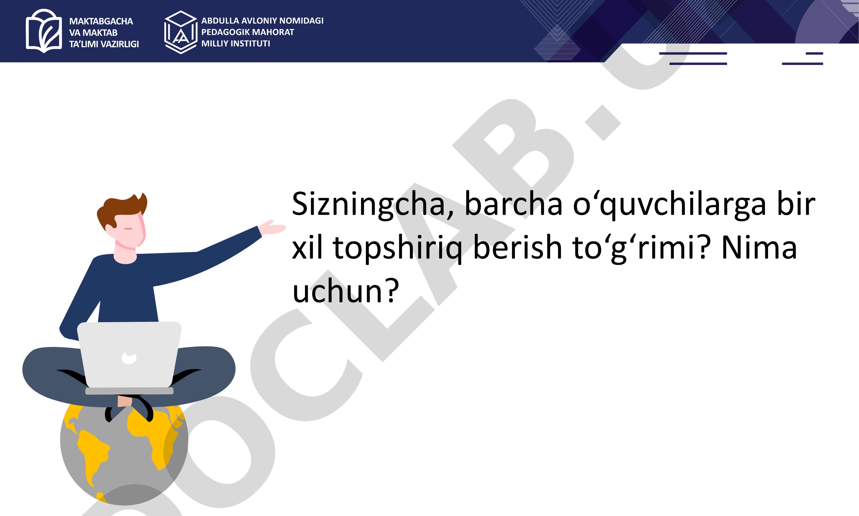 Informatika ta'limida differensial yondashuvlar