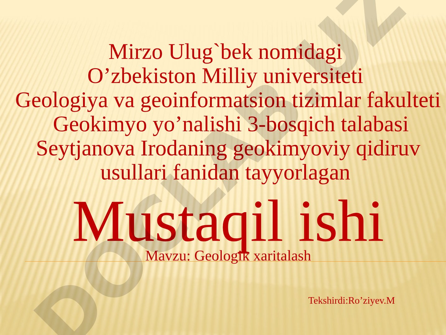 Geologik xaritalash