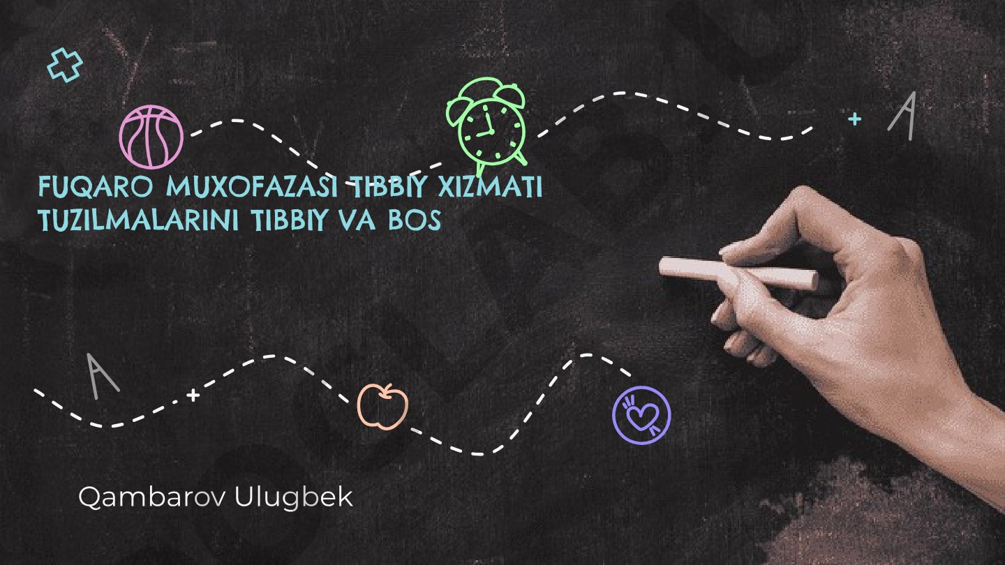Fuqaro muxofazasi tibbiy xizmati tuzilmalarini tibbiy va boshqarish
