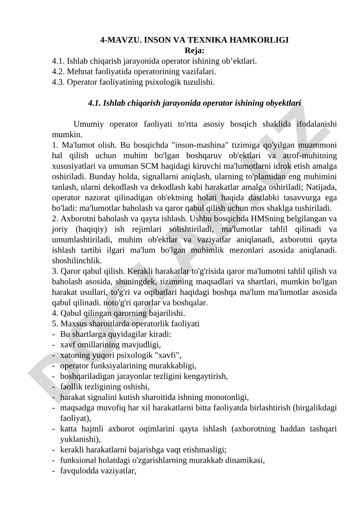 Inson va texnika hamkorligi